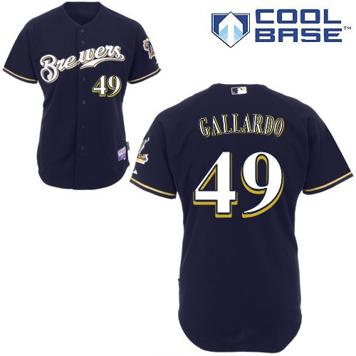 Branded Milwaukee Brewers 49 Yovani Gallardo Blue Cool Base MLB Jersey Baseball MLB Jerseys.jpg